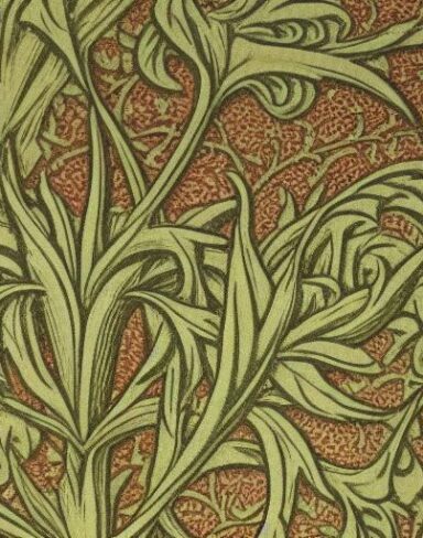 A close up of a pattern of plant