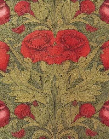 A close up of a wallpaper with rose