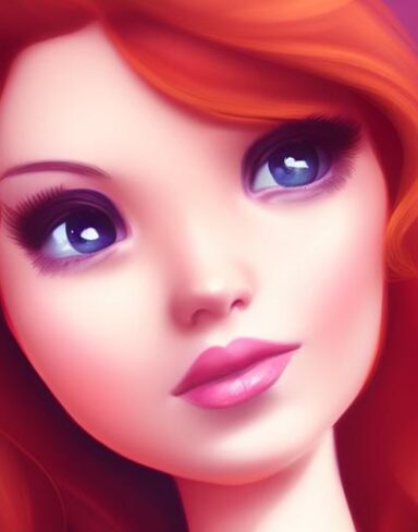 A girl with brown hair