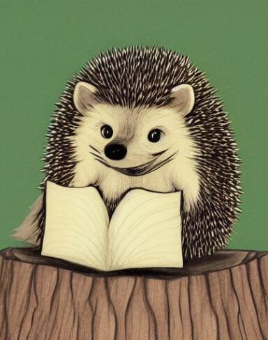 A hedge on a stump with woods