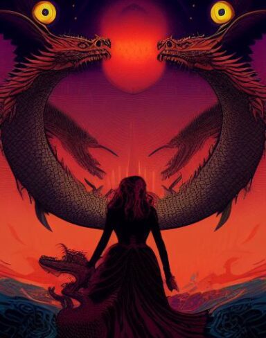 A woman that meets a dragon