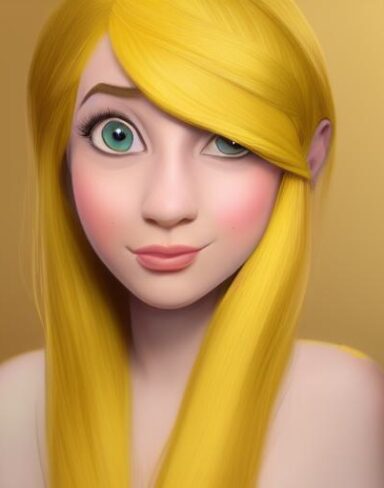 A yellow hair person