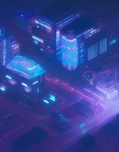 Cyberpunk speed art