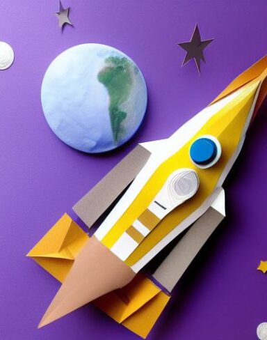 Joyful layered paper art