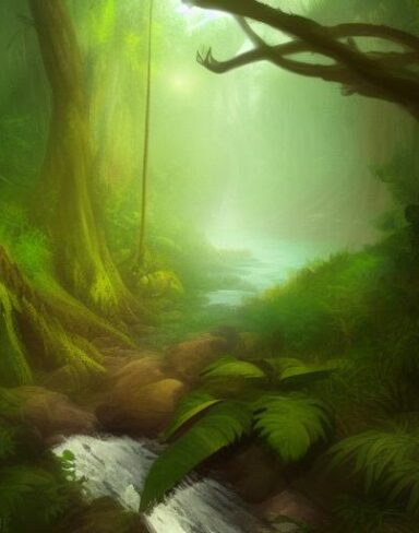 Stream running through the forest