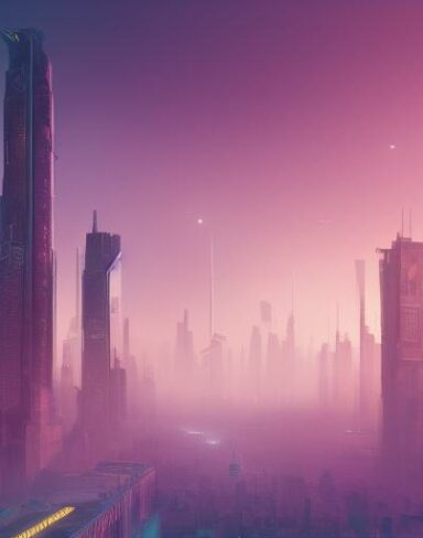 A city filled with lots of tall buildings and citizens