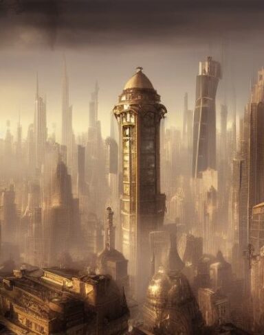 A group of tall buildings sitting in the middle of a city