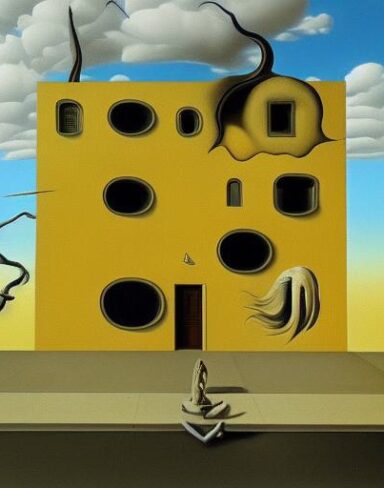 A painting on the side of a building