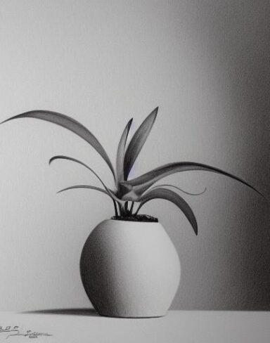 A plant in a vase