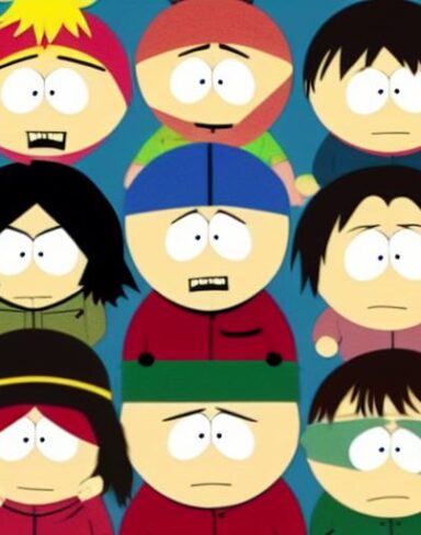 Cartoon characters south park of American animated television