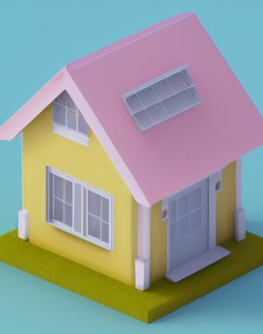 Cute isometric house