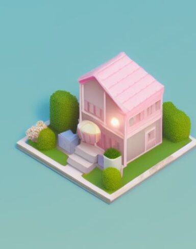 Cute isometric house