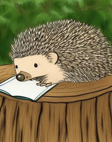 Hedge on a stump in woodland