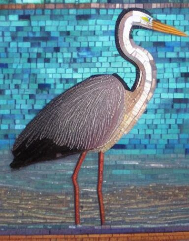 One bird that is standing in the water