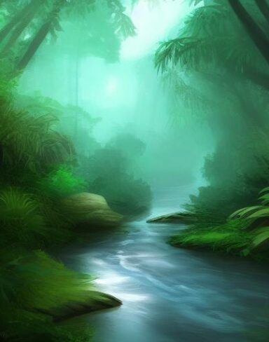 Stream running through the forest