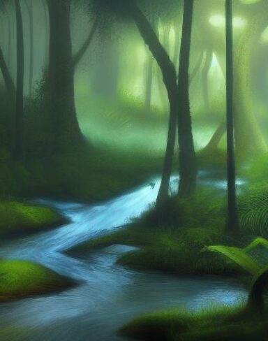 Stream running through the forest