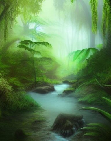 Stream running through the forest