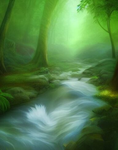 Stream running through the forest