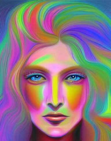 The painting of a woman