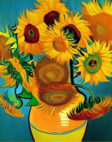 The sunflowers painting