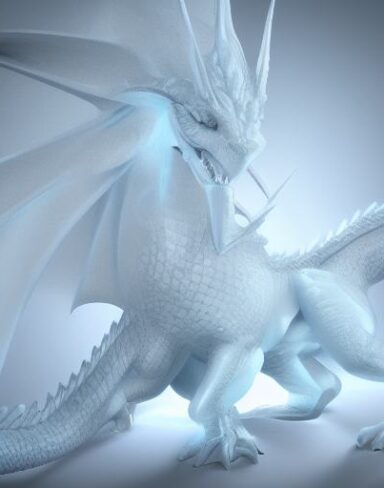 A dragon ice sculpture