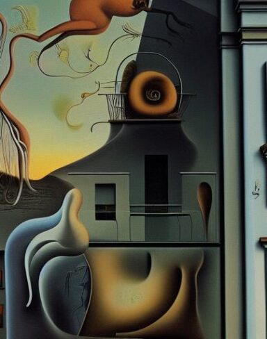 A painting on the side of a building