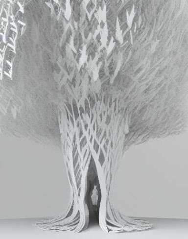 A paper art of tree