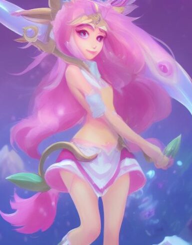 A woman with flower hair that is standing in the snow