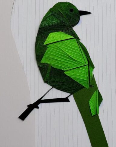 Bird paper cut