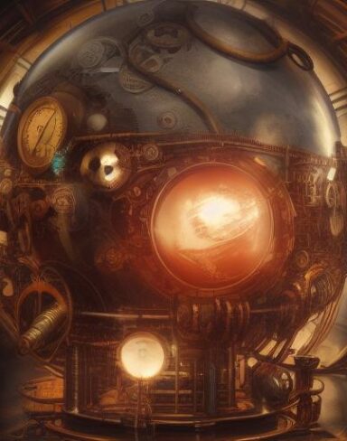 Chaotic steampunk art