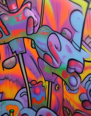 Colorful wall painting