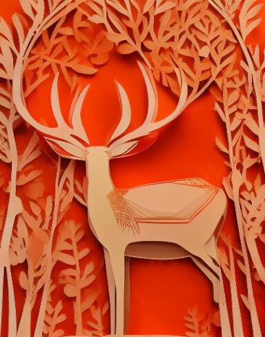 Layered paper art