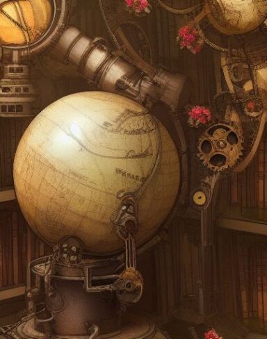 Melancholic steampunk art