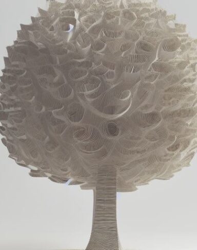 Paper art of a tree