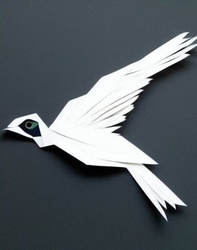 Paper cut of a bird