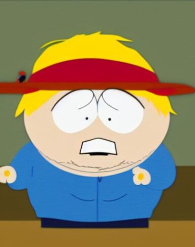 South park cartoon character from TV show