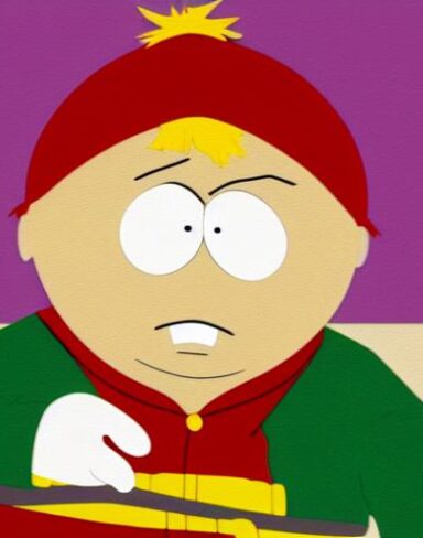 South park cartoon character from a tv animated story