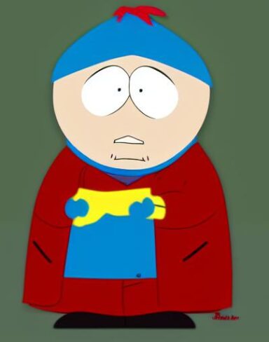 South park cartoon character from animated show