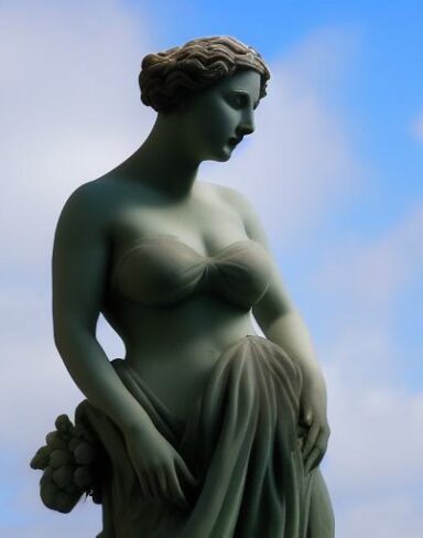 Statue of young woman