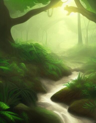 Stream running through the forest