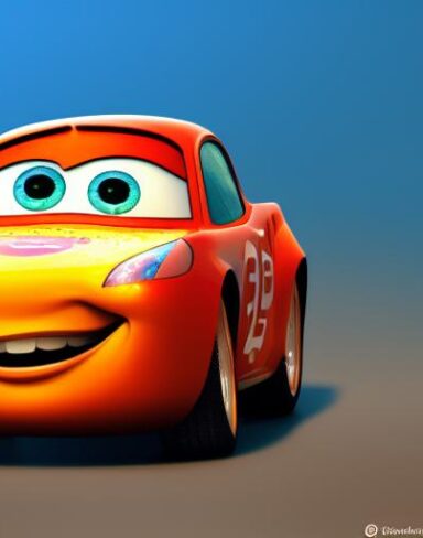 A picture by Pixar film characters