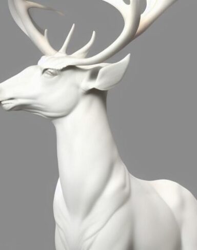 A white deer