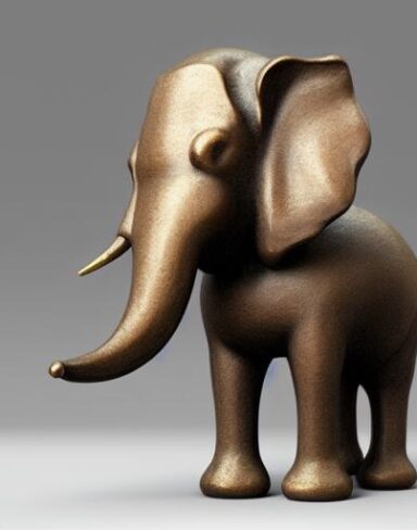 Bronze elephant