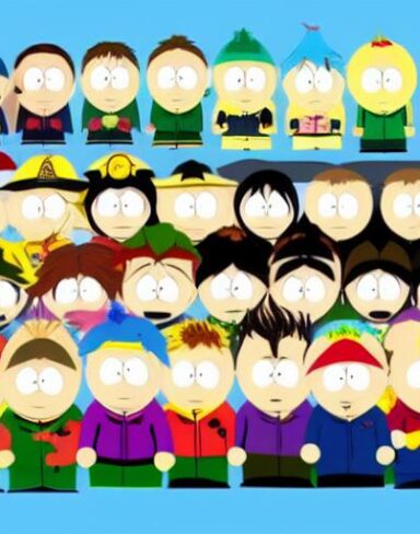 Cartoon characters of south park of American animated television