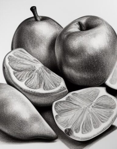 Drawing of some fruits