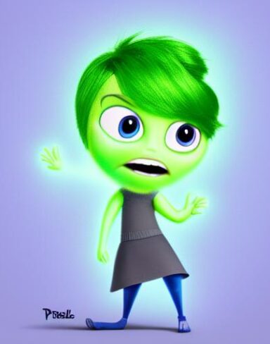 Inside out character from pixar animation