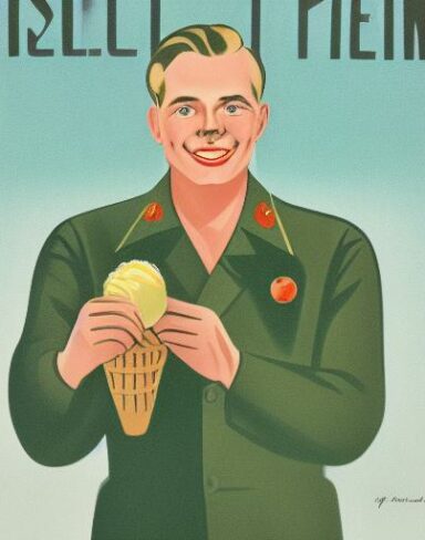 Man holding an ice cream