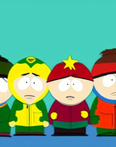 South park cartoon characters from America animated film