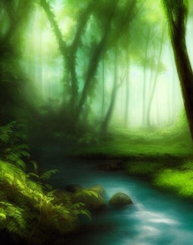 Stream running through the forest