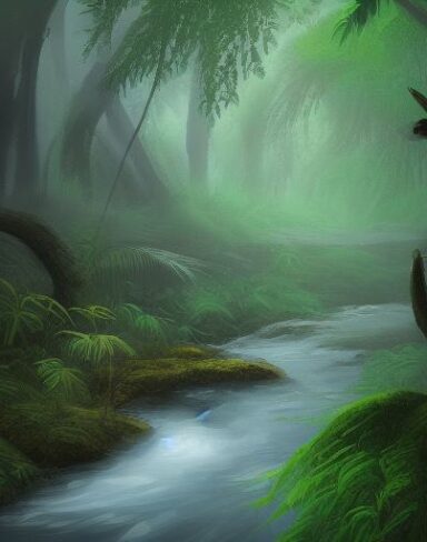 Stream running through the forest